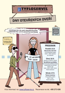 Tyfloservis – Dny otevřených dveří @ Tyfloservis | Hradec Králové | Královéhradecký kraj | Česká republika