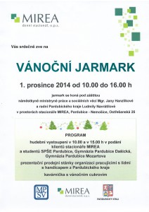 Vánoční jarmark MIREA @ Denní stacionář MIREA | Pardubice | Pardubický kraj | Česká republika