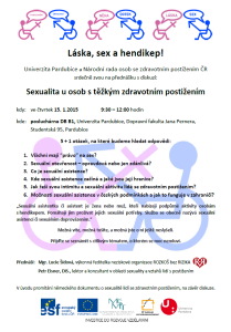 Láska, sex a hendikep! @ Univerzita Pardubice | Pardubice | Pardubický kraj | Česká republika