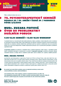 75. Psychoterapeutický seminář @ Divadlo 29 | Pardubice | Pardubický kraj | Česká republika