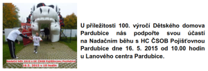 Nadační běh s HC ČSOB Pojišťovnou Pardubice @ Lanové centrum Pardubice